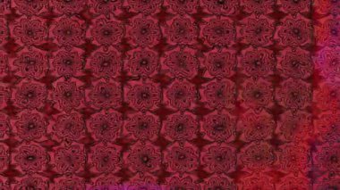 Renkli unsurlarla hareketli arka plan görüntüleri. Çiçekler. Eski model. Bayrak tarzı. Video kaydı. Şablon. Döngü. Kusursuz..