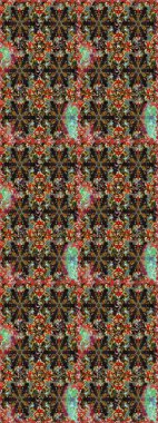 Raster illüstrasyonu. Tekrarlayan elementlerle soyut arkaplan oluşturun. Kahverengi renkler ve altın elementler üzerinde altın pürüzsüz desen. Kusursuz, klasik altın desen..