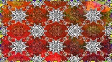 Küçük ölçekli çiçek basit şirin desende. Üretim, duvar kağıdı, baskı, hediye paketi ve scrapbooking Tekstil veya kitap için çiçek sorunsuz arka plan kapsar. Raster illüstrasyon.