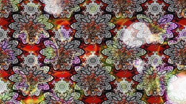 Klasik taslak çizimi. Raster Yumuşak kumaş deseni. Çiçek grisi ve nötr çizim deseni. Raster çiçek izi..