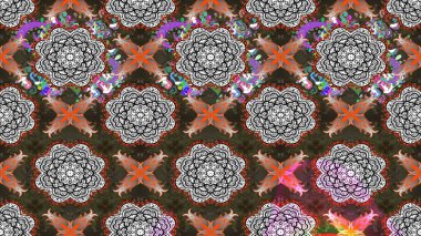 Modern, kahverengi ve gri raster arka plan duvar kağıdı çizimi, klasik çizgili desenli desenli çiçekler, çiçekli süsler. Çiçekli el çizimi çizimi deseni.