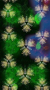 Eski usul küçük çiçekli şirin bir eskiz deseni. Moda arka planında parlak buketler. Raster illüstrasyonu. Kumaş, duvar kâğıdı ve kağıda yazdırmak için gelişen arkaplan.