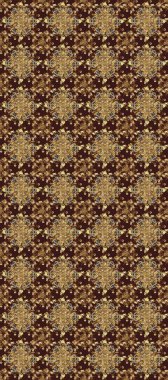 Raster abstract floral wreath from golden doodle fantasy leaves and flower on a brown and beige colors. Hand drawn decorative frame, album cover, greeting card, vintage Art deco style.