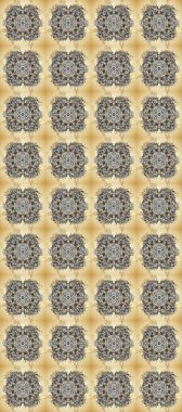 Noel, kar tanesi, yeni yıl 2019. Altın elementli bej, gri ve nötr renklerde kusursuz klasik desen.