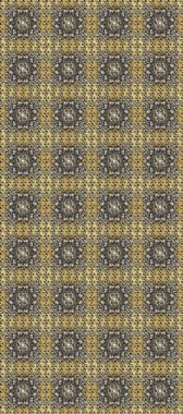 Gri, bej ve kahverengi renklerde altın elementlerle kusursuz desen. Geleneksel oryantasyon süsü. Raster illüstrasyonu. Kusursuz klasik raster altın desenli. Klasik vintage arkaplan.