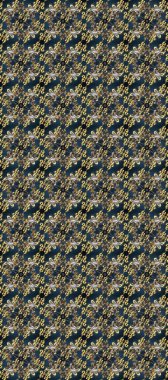 Şık bir grafik desen. Duvar kâğıdı barok, İspanyol kumaşı. Kusursuz raster arka plan. Çiçek deseni. Gri, kahverengi ve mavi renklerde altın elementler.