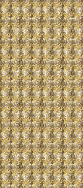 Duvar kâğıdı için altın süslü bir illüstrasyon. Geleneksel Arap dekoru bej, kahverengi. Doğu tarzında klasik tasarım öğesi. Çiçekli süslemeli, pürüzsüz bir desen. Süslü dantel iz sürücü