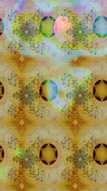 El çizimi çiçekli soyut çizim kalıbı. Tarafsız renklerde çiçekler. Raster illüstrasyonu.