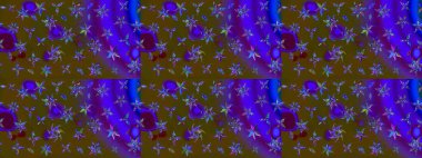 Raster deseni. Küçük çiçekte güzel bir çiçek deseni var. Çiçekli çiçek deseni, suluboya..