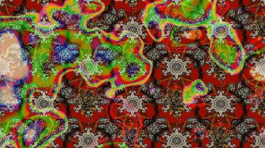 Taslak süsleme izi. Sınır Kızılderili çiçekli paisley patten. Tebrik kartı geçmişi, boyama kitabı, arkaplan ve tekstil için kullanılabilir. Raster Henna tarzı. Etnik Mandala havlusu.