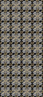 Barok tarzında duvar kağıdı tasarımı için kusursuz damaske deseni arkaplanı. Altın desenli gri, bej ve siyah renklerde altın elementler. Süslü raster dekorasyonu.