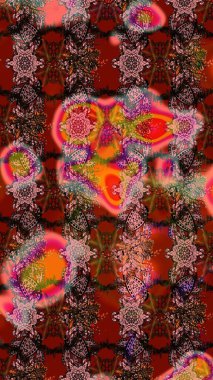 Sanat, çiçeklere ilham verir ve arka plan bırakır. Kahverengi el çizimi. Karalama çiçekleri çizim kalıbı. Raster deseni.