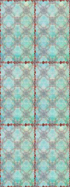 Kabile sanatı boho baskısı, klasik çiçek arkaplanı. Arkaplan dokusu, duvar kâğıdı, çiçek teması tarafsız renklerde. Soyut etnik raster pürüzsüz desen.