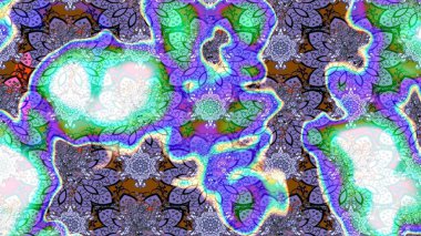 Çiçek desenli eskiz. Gömlek baskısı için çiçek boyası. Mor ve mavi renkte çiçekler.