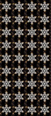 Altın karalama fantezi yaprakları ve siyah, gri ve kahverengi renklerde çiçek Raster soyut çiçek çelenk. El yapımı dekoratif çerçeve, albüm kapağı, tebrik kartı, klasik Art deco tarzı.