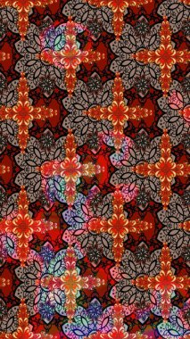 Kırmızı ve kahverengi renkte çiçekler. Elle boyanmış suluboya resim çizimi çiçekler ve bitkiler.