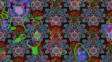 Tarafsız renklerde güzel çiçekli eskiz deseni, suluboya çiçek deseni, duvar kağıdı, kart veya kumaş için fayanslı. Raster..