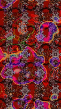 Çiçek deseni duvar kağıdı, desen dolguları ve web sayfası arka planı için kullanılabilir. Şekil verilmiş çiçeklerle eskiz deseni. Süslü zentangle çizim dokusu, soyut çiçeklerle süslenmiş..