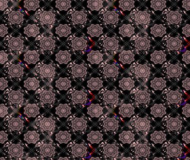 Raster çiçek desenli çiçek deseni, yapraklar, dekoratif elementler, sıçrama, lekeler, el çizimi kontur çizgileri ve Doodle çizim stili, grafik raster çizim çizimi.