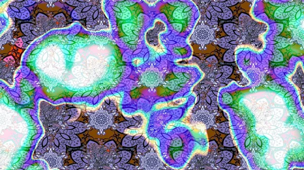 Çiçek desenli eskiz. Gömlek baskısı için çiçek boyası. Mor ve mavi renkte çiçekler.