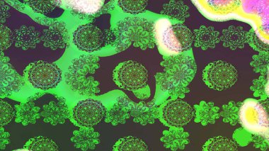 Güzel kumaş deseni. Raster illüstrasyonu. Güzel karalamalı çiçek desenli çizim. Küçük çiçekte sevimli çiçek deseni var..