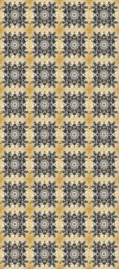 Antika altın tekrarlanabilir duvar kağıdı. Damask pürüzsüz yineleme kalıbı. Barok tarzında altın çiçekli süs. Gri, bej ve nötr renklerde altın element.