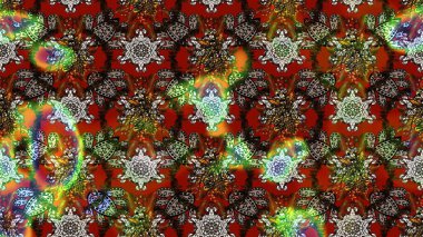 Kahverengi, gri ve kırmızı renkler üzerine çiçek desenli çizimler, el yapımı papatyalar, papatyalar. Tekrarlayan çiçek arkaplanı, zarif kahverengi, gri ve kırmızı çiçek duvar kağıdı.