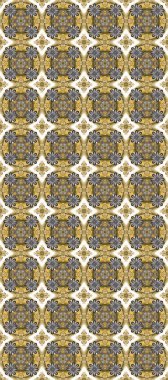 Raster oryantal süs. Barok tarzında kusursuz bir doğulu süsü. Geleneksel klasik altın desen. Altın desenli gri, bej ve nötr altın elementler.