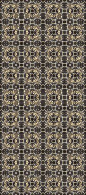 Kusursuz altın desen. Çiçek desenli altın metal. Raster altın çiçek süsü brokar kumaş ve cam desenli. Altın elementli gri, bej ve kahverengi renkler.