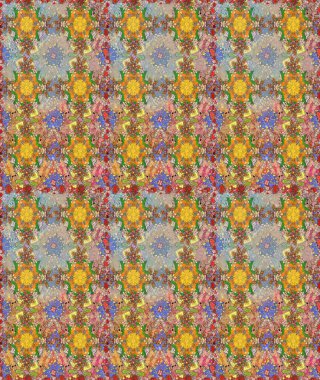 Çiçekli karalama şeklinde Raster çiçek deseni. Bej ve kahverengi renkli çiçekler. Nazik, narin çiçek arkaplanı.