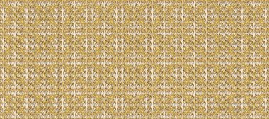 Kusursuz çiçek deseni. Duvar kâğıdı barok, İspanyol kumaşı. Bej, kahverengi ve sarı renklerde grafiksel, pürüzsüz desen. Kusursuz raster arkaplanı.