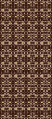 Kusursuz altın desen. Raster altın çiçek süsü brokar kumaş ve cam desenli. Kahverengi, bej ve altın elementli nötr renkler. Çiçek desenli altın metal..