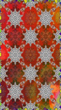 Tekstil ya da kitap kapakları, imalat, duvar kağıtları, baskı, hediye paketi ve yapıştırma kitabı için çiçeksiz arka plan. Küçük çaplı çiçeklerdeki basit şirin desenler. Raster illüstrasyonu.