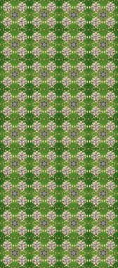 Yeşil, gri ve bej renklerde altın bir element. Altın çiçekli, pürüzsüz desen. Damask arkaplanı. Barok tarzında altın çiçekli süs..