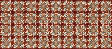 Raster klasik barok çiçeksiz altın desenli. Süslü dekorasyon. Lüks, kraliyet ve Viktorya dönemi konsepti. Altın desenli kırmızı, kahverengi ve bej renklerde altın elementlerle.