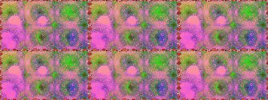 Raster deseni. Bahar çiçekleri dallı desen, pembe ve yeşil renkler çiçekli siluet.