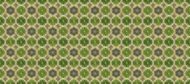 Barok tarzında eskiz oryantal süsü. Geleneksel klasik Raster altın eskiz modeli. Yeşil, bej ve nötr renklerde altın elementler.