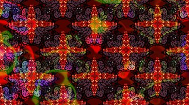 Çiçekli yaz çiçekleri. Robot resim. Motley illüstrasyonu. Küçük çiçekte güzel bir desen. Küçük renkli çiçekler. Moda baskıları için zarif bir şablon.