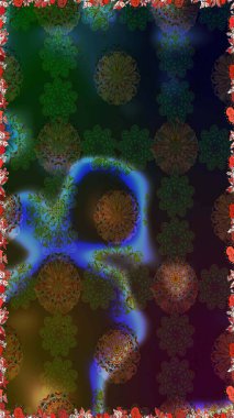 Kahverengi ve gri renklerde çiçeklerle kusursuz çiçek deseni. Suluboya tarzında kahverengi ve gri renkte çiçekler.