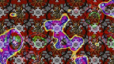 Dekorasyon ve tasarım için güzel bir desen. Çiçeğin suluboya çizimlerinin mükemmel deseni. Raster illüstrasyonu. Suluboya çizim kalıbı. Moda baskısı. Eski.