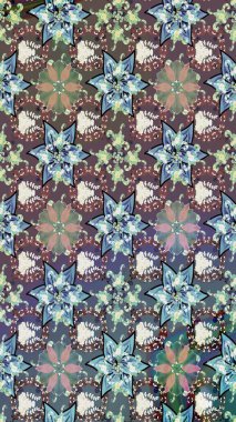 Suluboya çizimi. El çizimi. Kahverengi renkli çiçekler. Çiçekli çizim deseni.