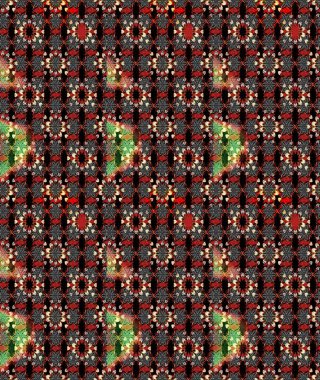 Renkli Bahar Teması eskiz kalıbı. Raster Modaya uygun kumaş deseni. Düz Çiçek Elementleri Tasarımı. Siyah ve kırmızı renkli şirin çiçek deseni.