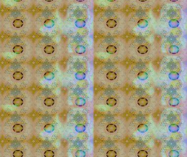 Çiçek desenli çizim. Raster illüstrasyonu. Tarafsız renklerde çiçekler. Asya tekstil tarzında. Raster illüstrasyonu.