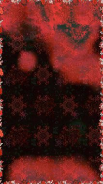 Yumuşak, yaz çiçekli arka plan. Çiçekli karalama şeklinde Raster çiçek deseni. Siyah ve kahverengi renkte çiçekler.