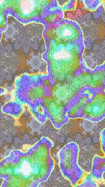 Raster suluboya çiçek deseni, narin çiçekler, gri ve yeşil çiçekler, tebrik kartı şablonu. Güzel kumaş deseni.