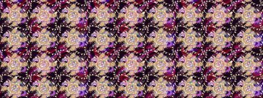 Siyah renkli çiçekler. Şirin çiçek elementleri. Raster illüstrasyonu. Çizim.