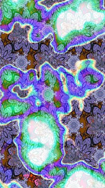 Çiçek desenli eskiz. Mor ve mavi renkte çiçekler. Tişört baskısı için çiçek boyama rasteriName.