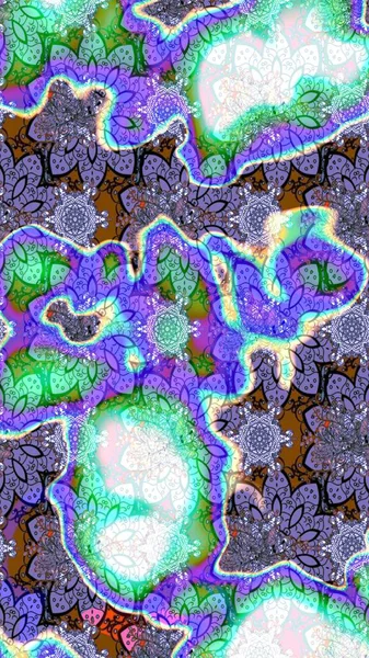 Çiçek desenli eskiz. Mor ve mavi renkte çiçekler. Tişört baskısı için çiçek boyama rasteriName.