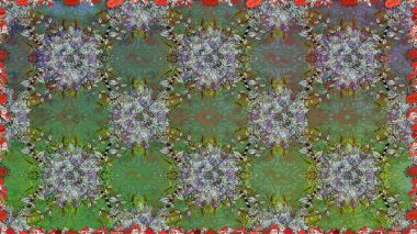 Raster illüstrasyonu. Kusursuz Tony kumaş deseni. Küçük çiçekteki sevimli çiçek deseni. Modaya uygun kumaş deseni.