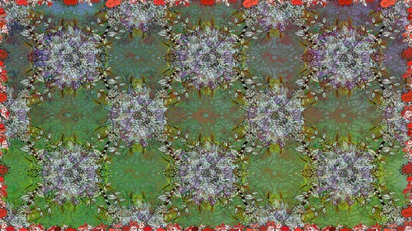 Raster illüstrasyonu. Kusursuz Tony kumaş deseni. Küçük çiçekteki sevimli çiçek deseni. Modaya uygun kumaş deseni.